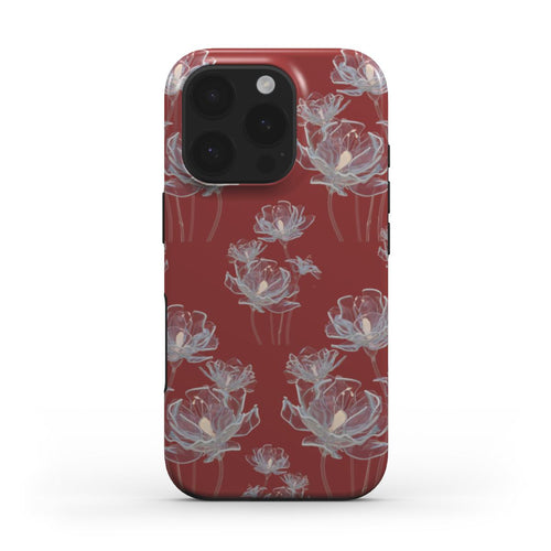 Burgundy Bloom - Tough Phone Case